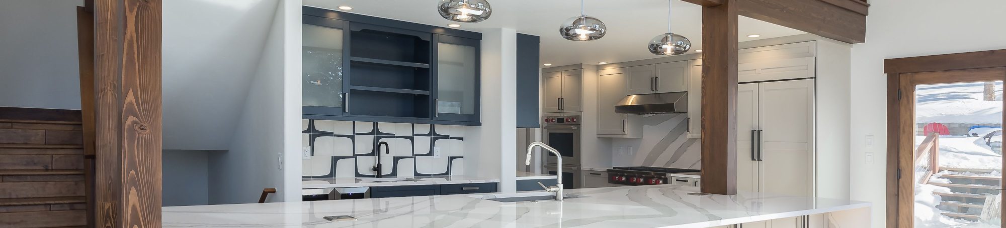 This is a picture of a kitchen featuring Bridgewood cabinetry.