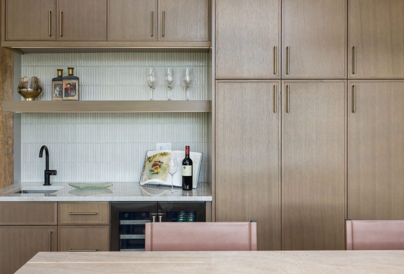 Cashmere Perimeter; Rosemary Custom Paint Island Kitchen Remodel by Creative Cabinetry project photo 5