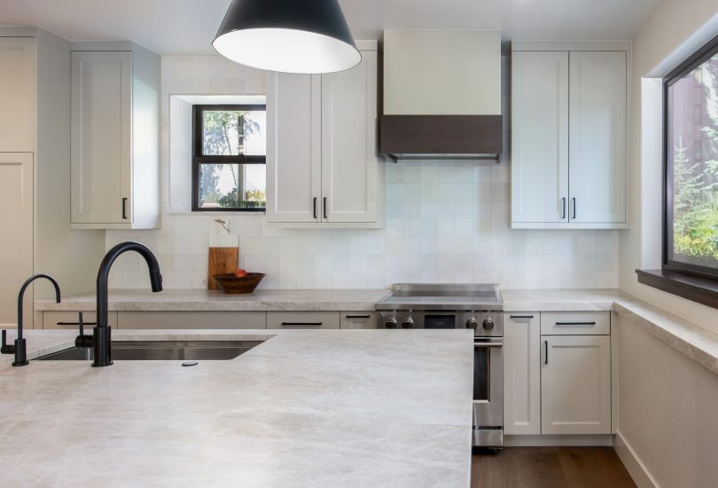 Accessible Beige Perimeter; Java Island Kitchen Remodel by Creative Cabinetry project photo 2