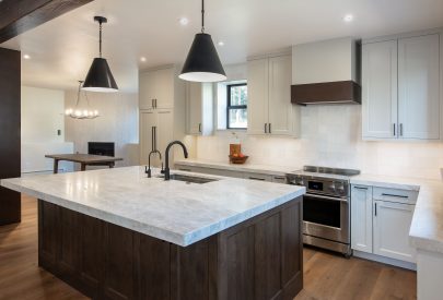 Island: Bridgewood, Maple, Java. Perimeter: Bridgewood, Maple, Accessible Beige.