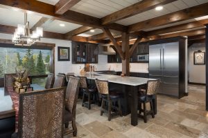 Knotty Alder kitchen cabinetry in Koala stain by Bridgewood Cabinetry